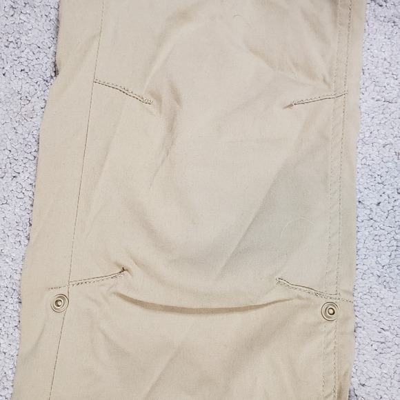 Prana Halle Hiking Pants Women's 6 Tan Low Rise Straight Stretch Roll Up Hem - Picture 6 of 13